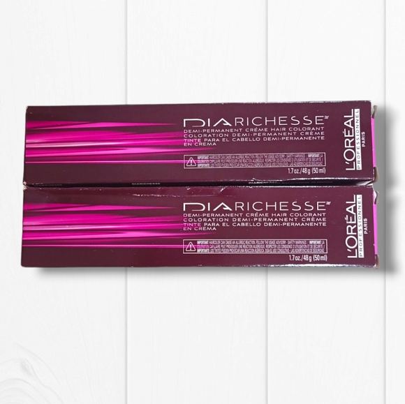 L'Oreal Professionnel DIARichesse 2 Tubes Ammonia-Free 6.3/6G Gingerbread - Picture 3 of 16